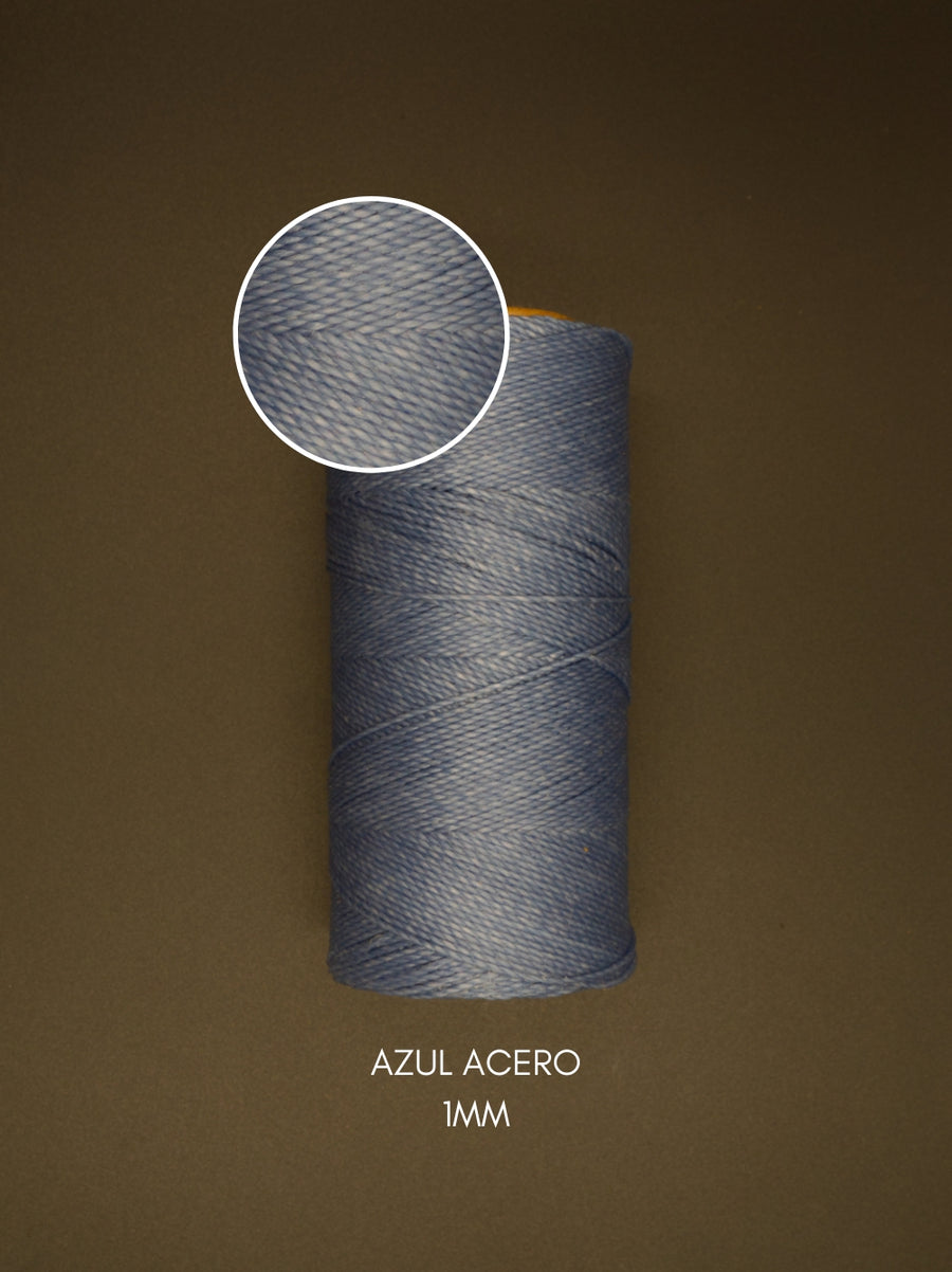 HILO ENCERADO AZUL ACERO 1mm