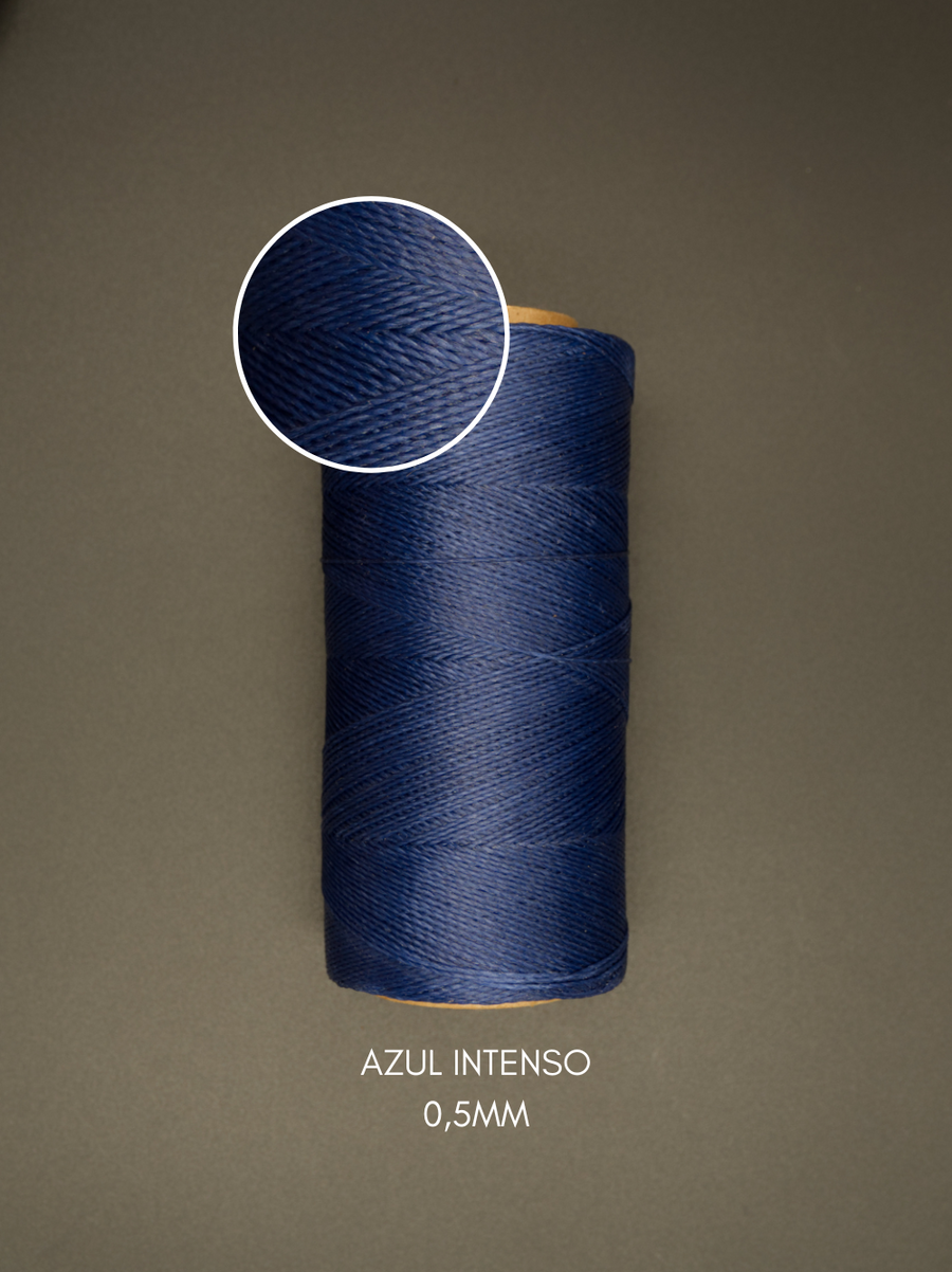 HILO ENCERADO AZUL INTENSO 0,5mm
