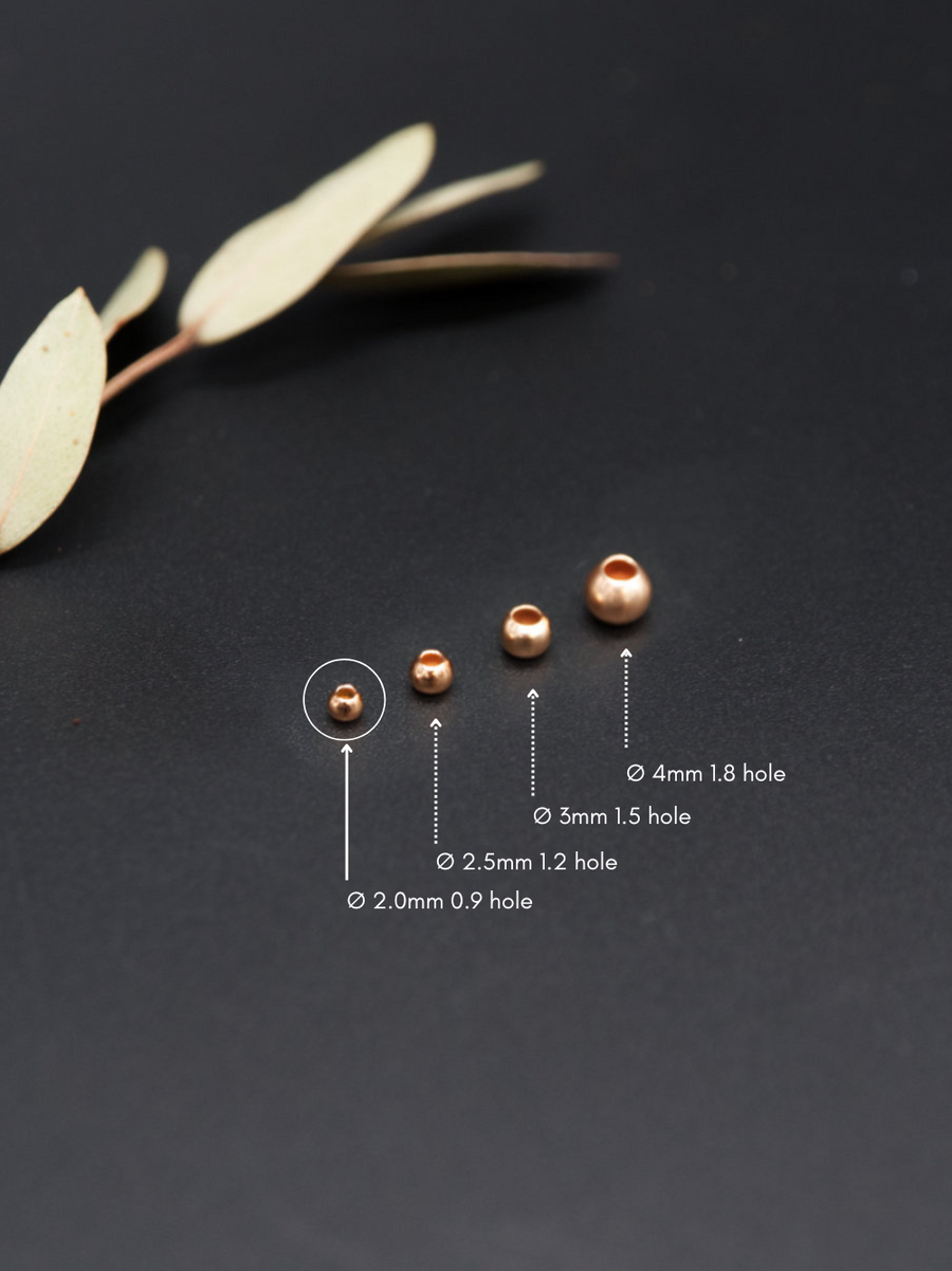 Bola Oro Rosa 2mm