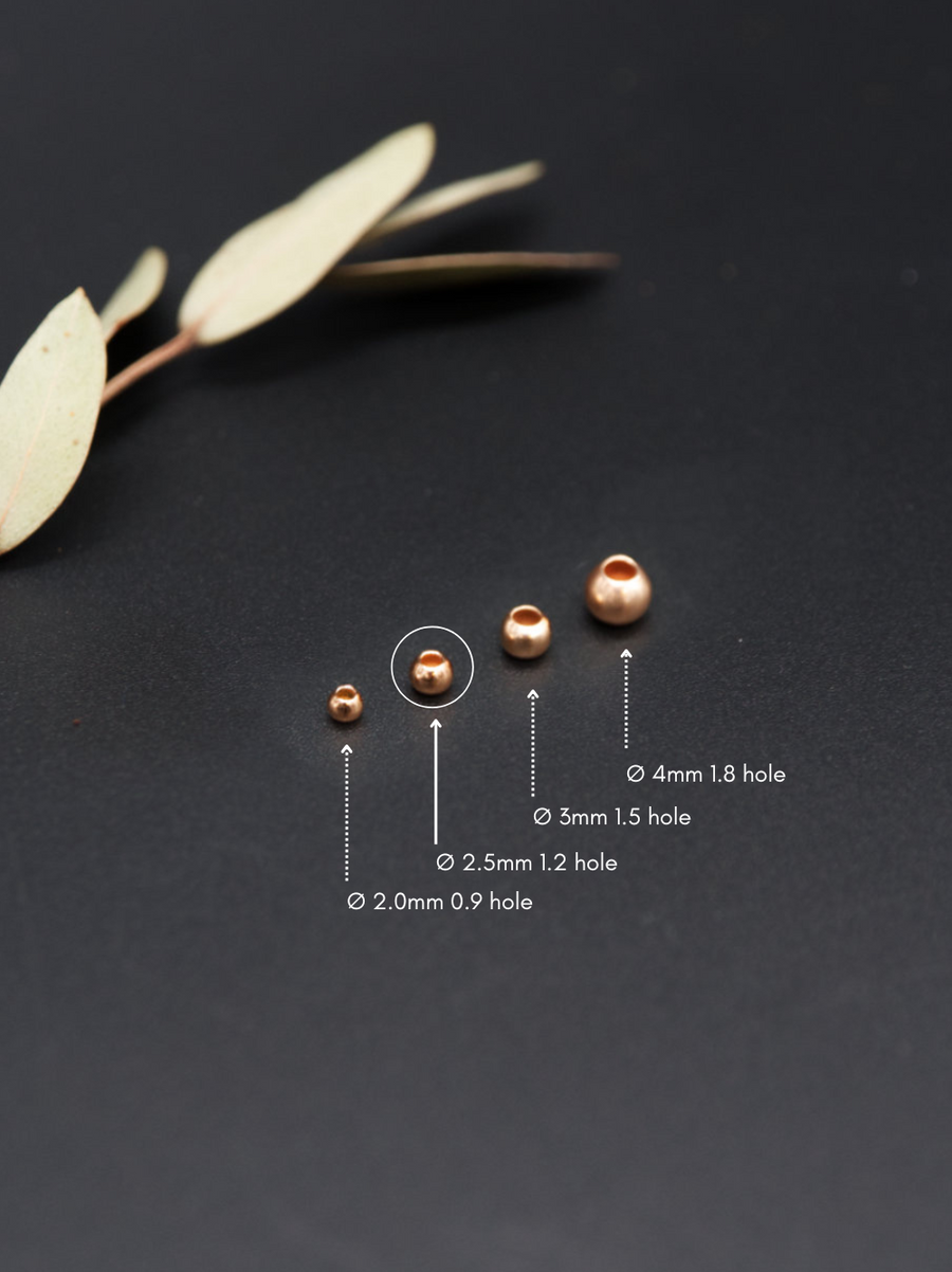 Bola Oro Rosa 2.5mm