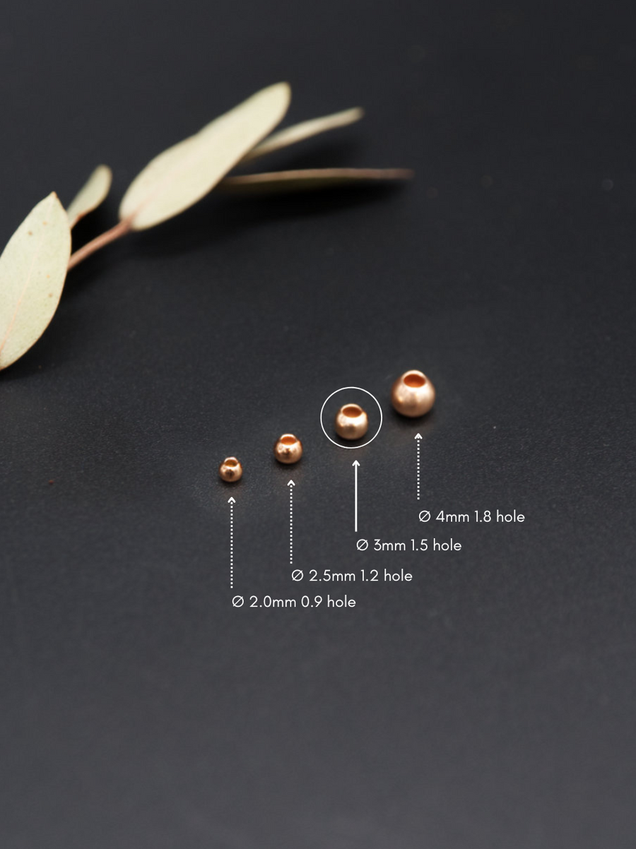 Bola Oro Rosa 3mm