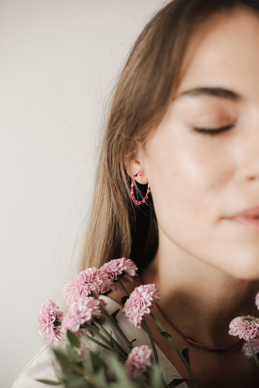 PENDIENTES ALEGRÍA MAGENTA S