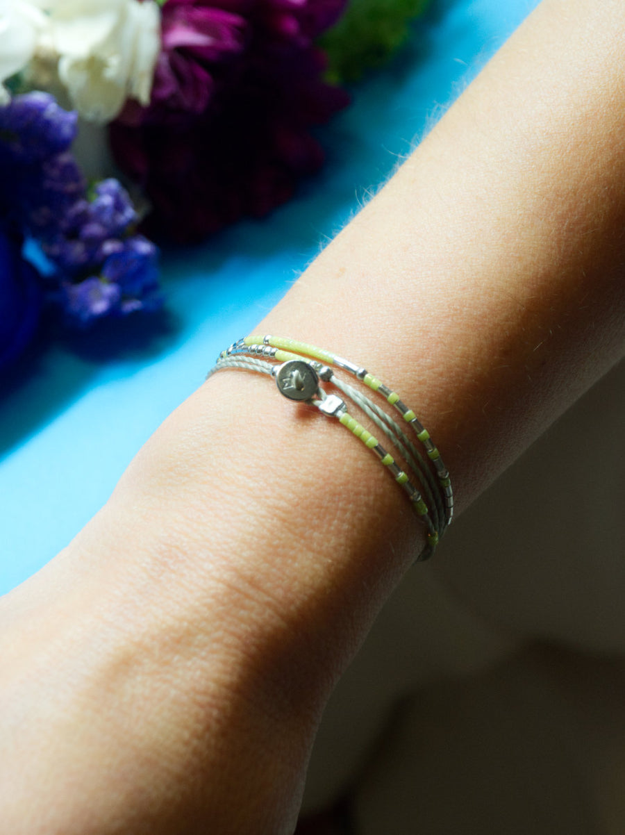 COLLAR PULSERA TOBILLERA ALEGRIA PLATA