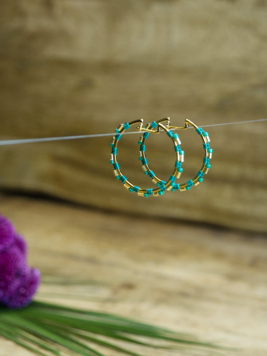 PENDIENTES ALEGRÍA VERDE S