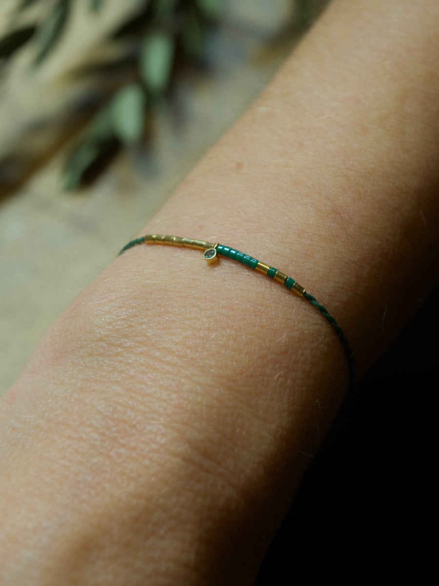 PULSERA ENCANTO ESMERALDA