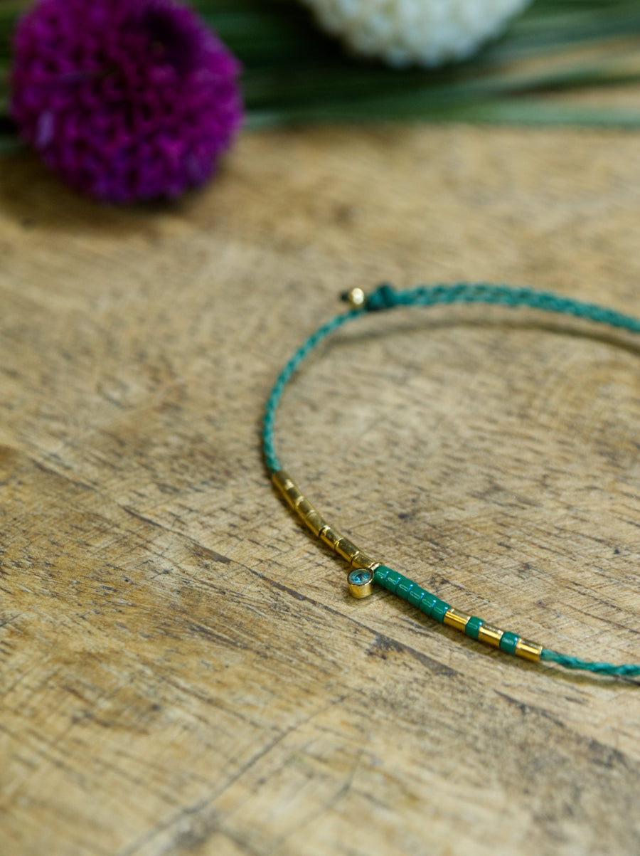 PULSERA ENCANTO ESMERALDA