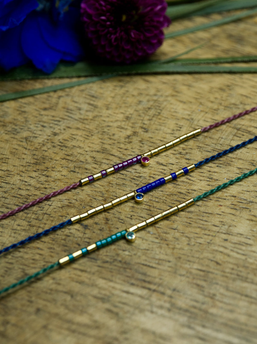PULSERA ENCANTO ZAFIRO