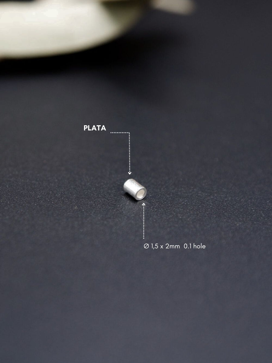 Tubo plata Ø 1,5 x 2mm