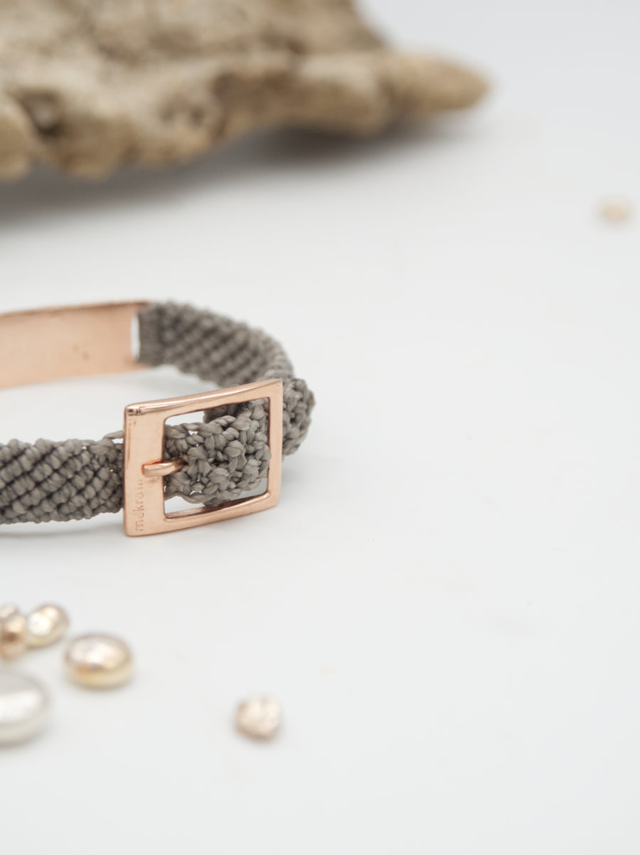 LINES TEXTURE BRACELET 4x1 VERMEIL