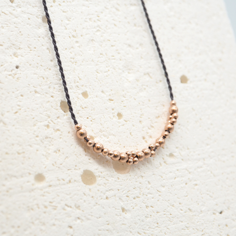 COLLAR NÉBULA ORO ROSA