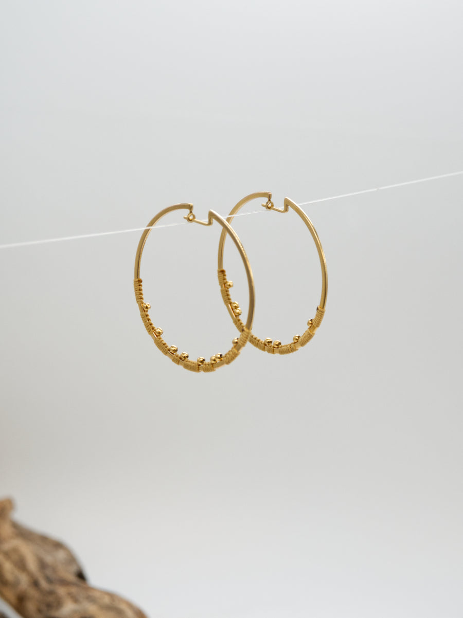 GOLD ORBIT EARRINGS