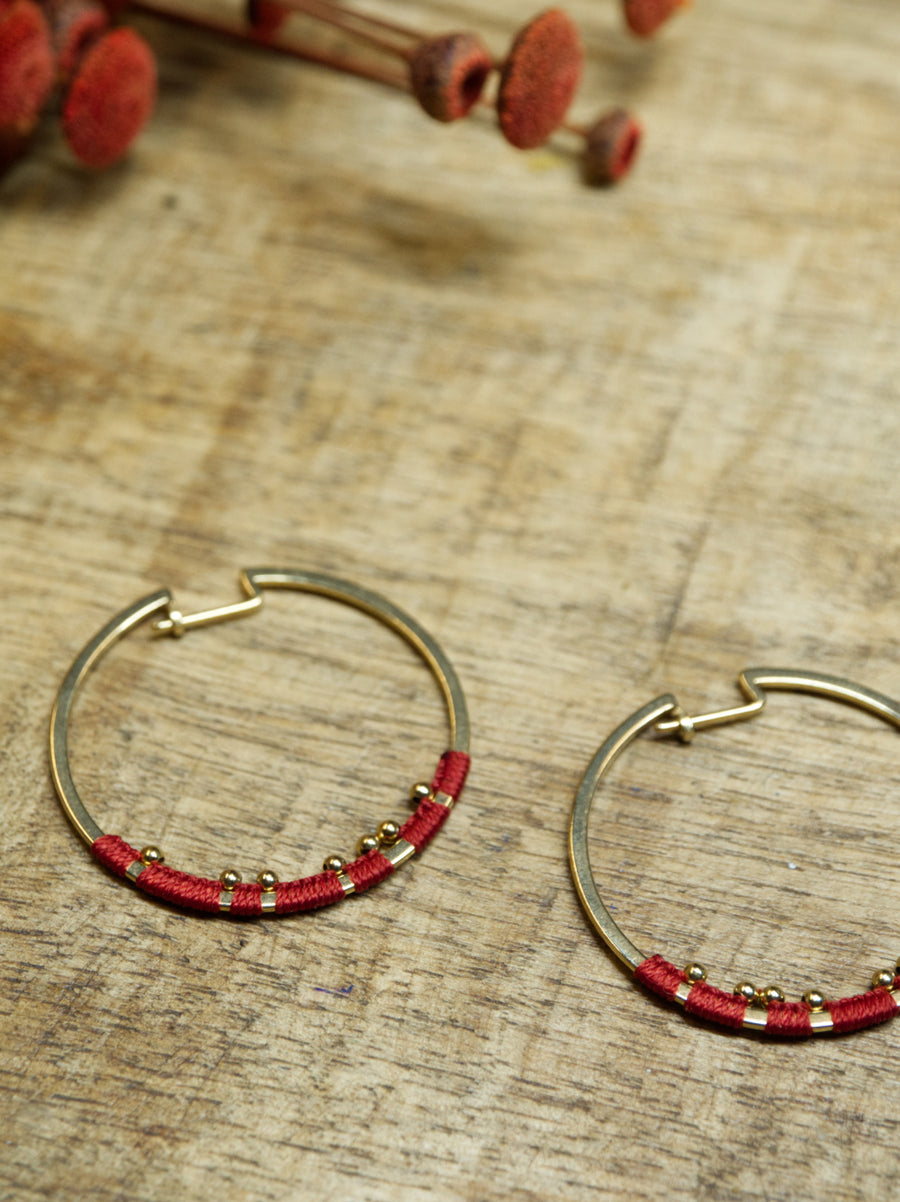 GOLD ORBIT EARRINGS