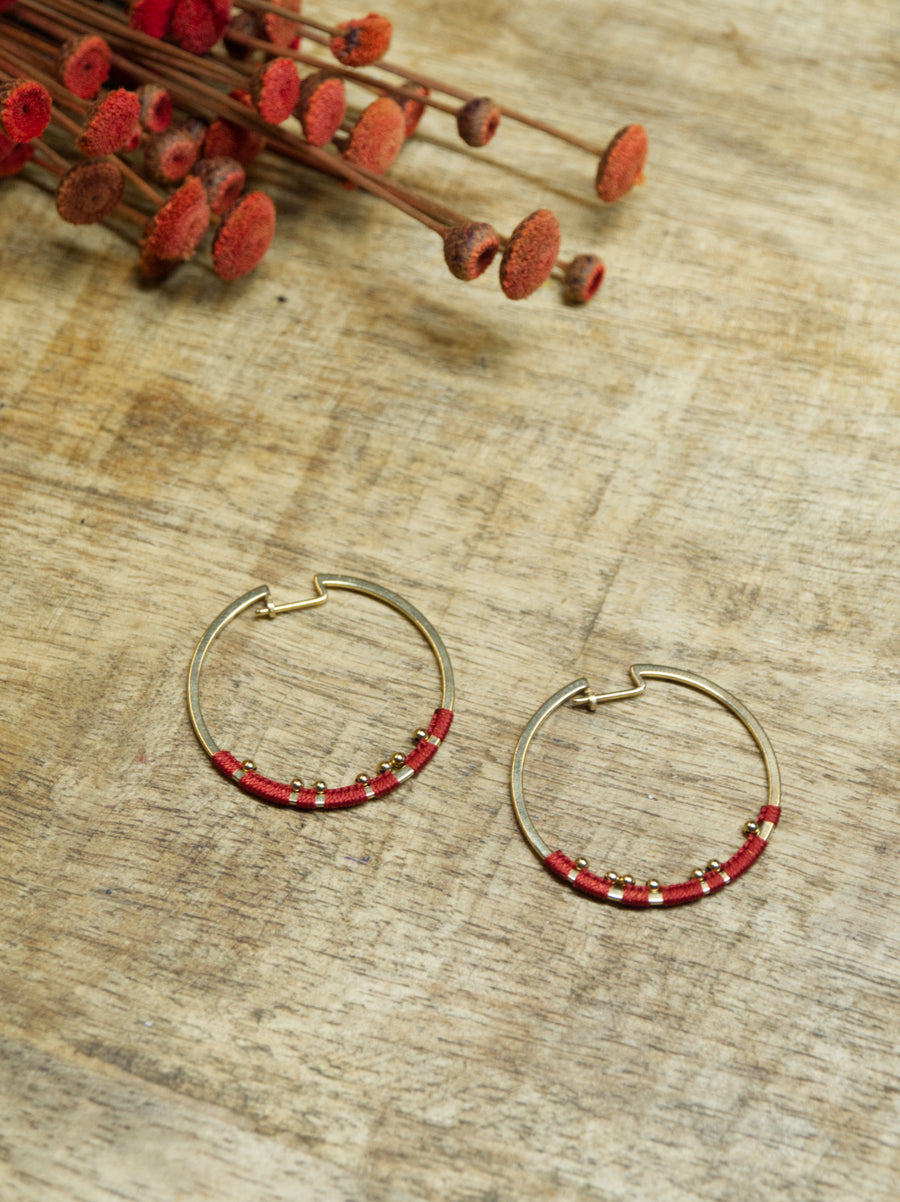 GOLD ORBIT EARRINGS