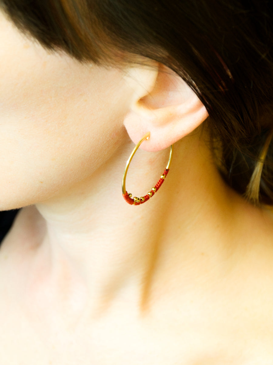 GOLD ORBIT EARRINGS