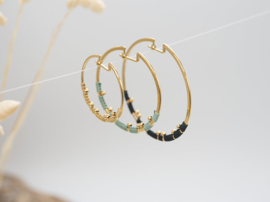 GOLD ORBIT EARRINGS