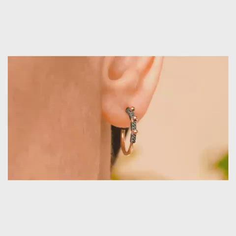 EARRINGS MIA XS. PINK GOLD