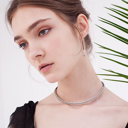 COLLAR SERPENTINA PLATA