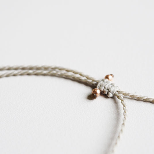 PINK GOLD TUBULAR NECKLACE