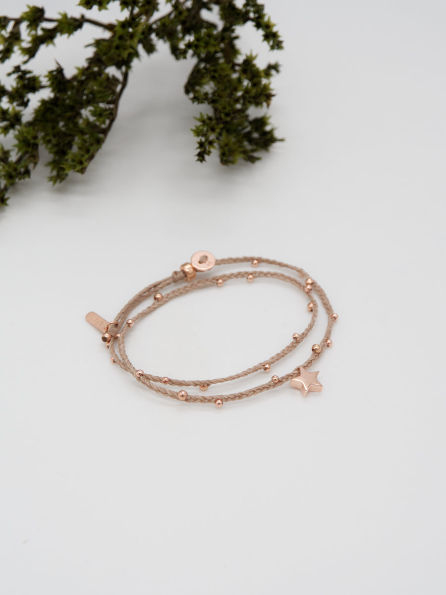 PULSERA CONSTELACIÓN ORO ROSA