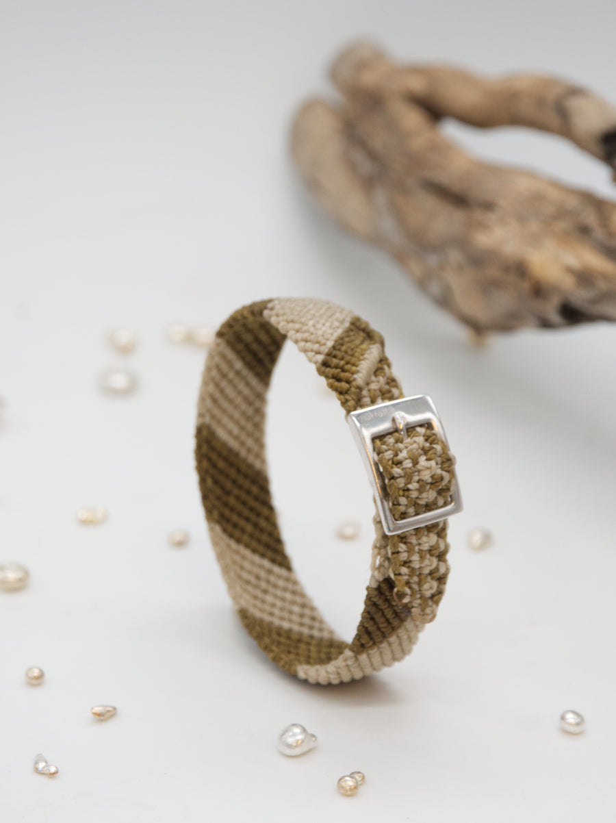 DIAGONAL BICOLOR HONEY BRACELET