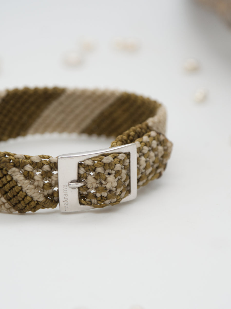 DIAGONAL BICOLOR HONEY BRACELET