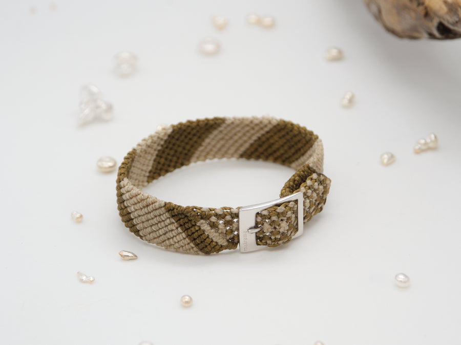 DIAGONAL BICOLOR HONEY BRACELET