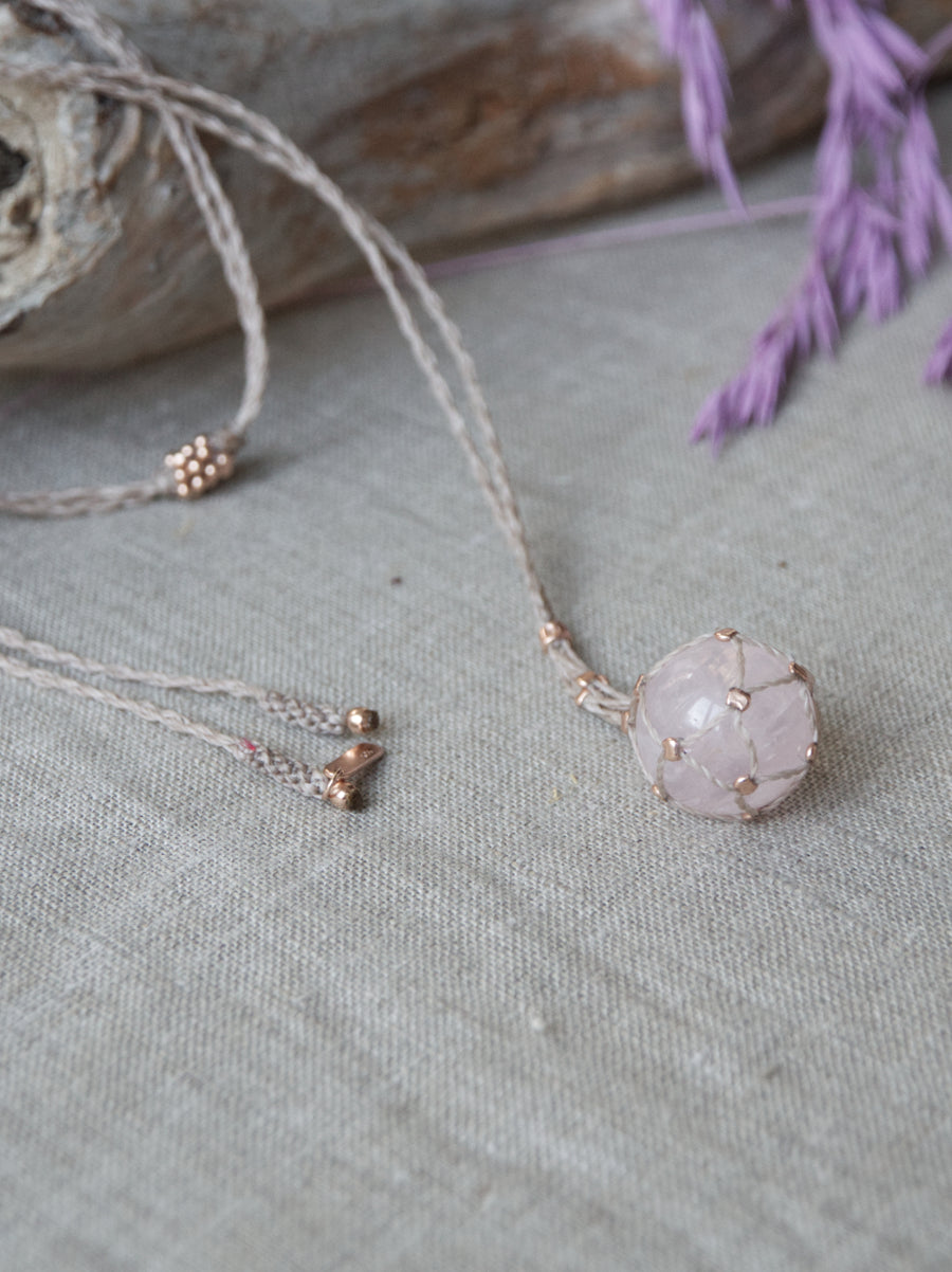 COLLAR FLOW ORO ROSA