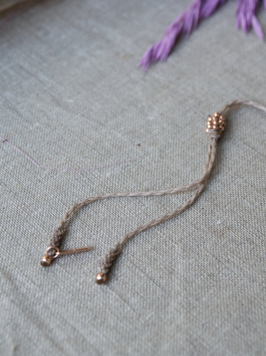 COLLAR FLOW ORO ROSA