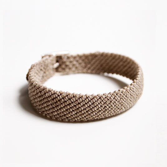 DIAGONAL BEIGE BRACELET
