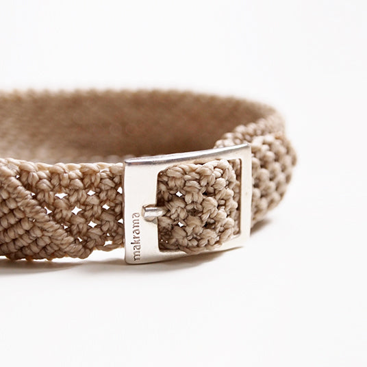 DIAGONAL BEIGE BRACELET