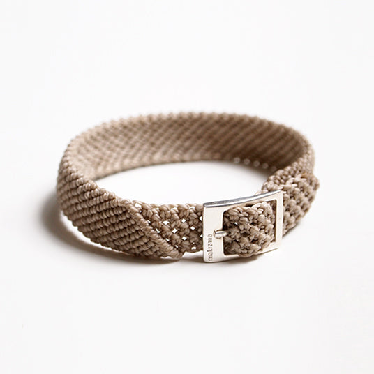 DIAGONAL BEIGE BRACELET