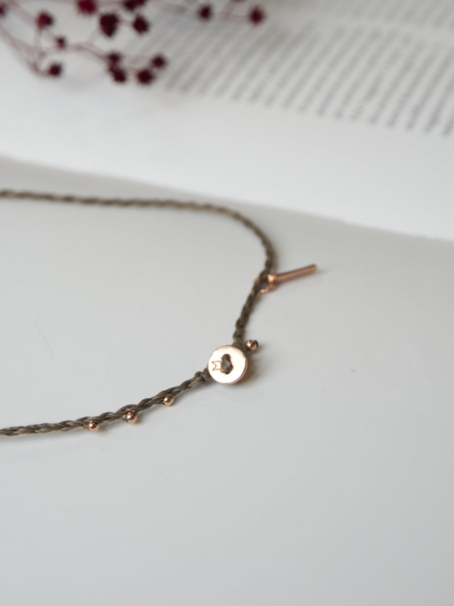 COLLAR LUME ORO ROSA