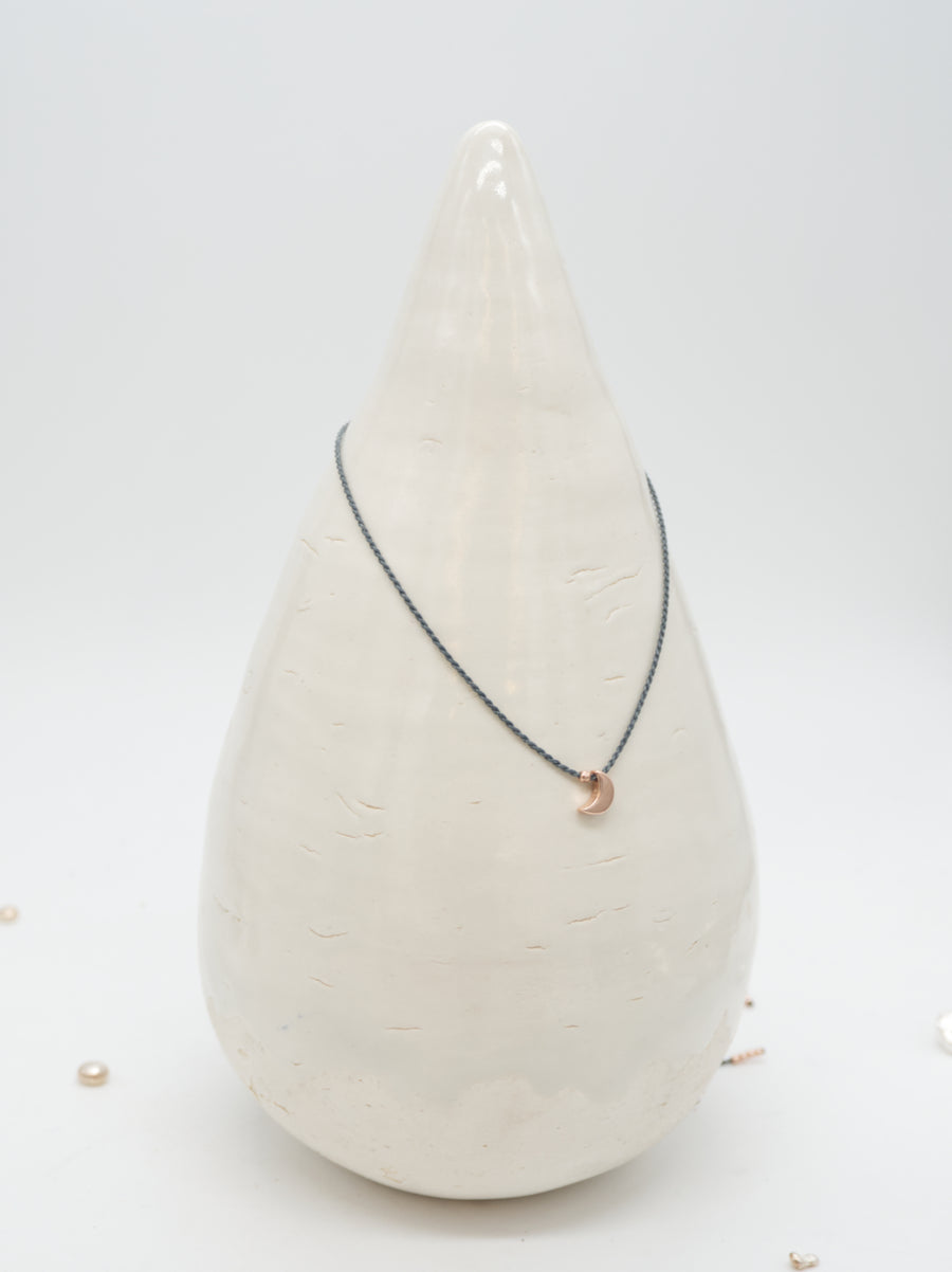 COLLAR LUNA ORO ROSA