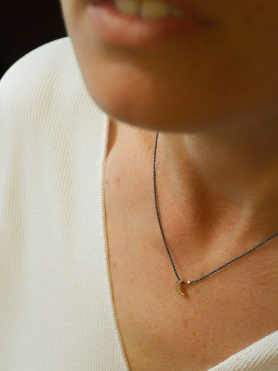 COLLAR LUNA ORO ROSA