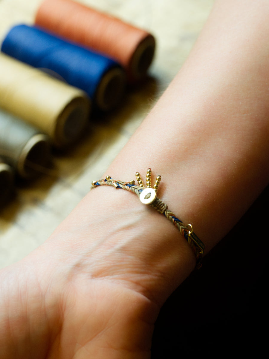 PULSERA MATÍZ ORO