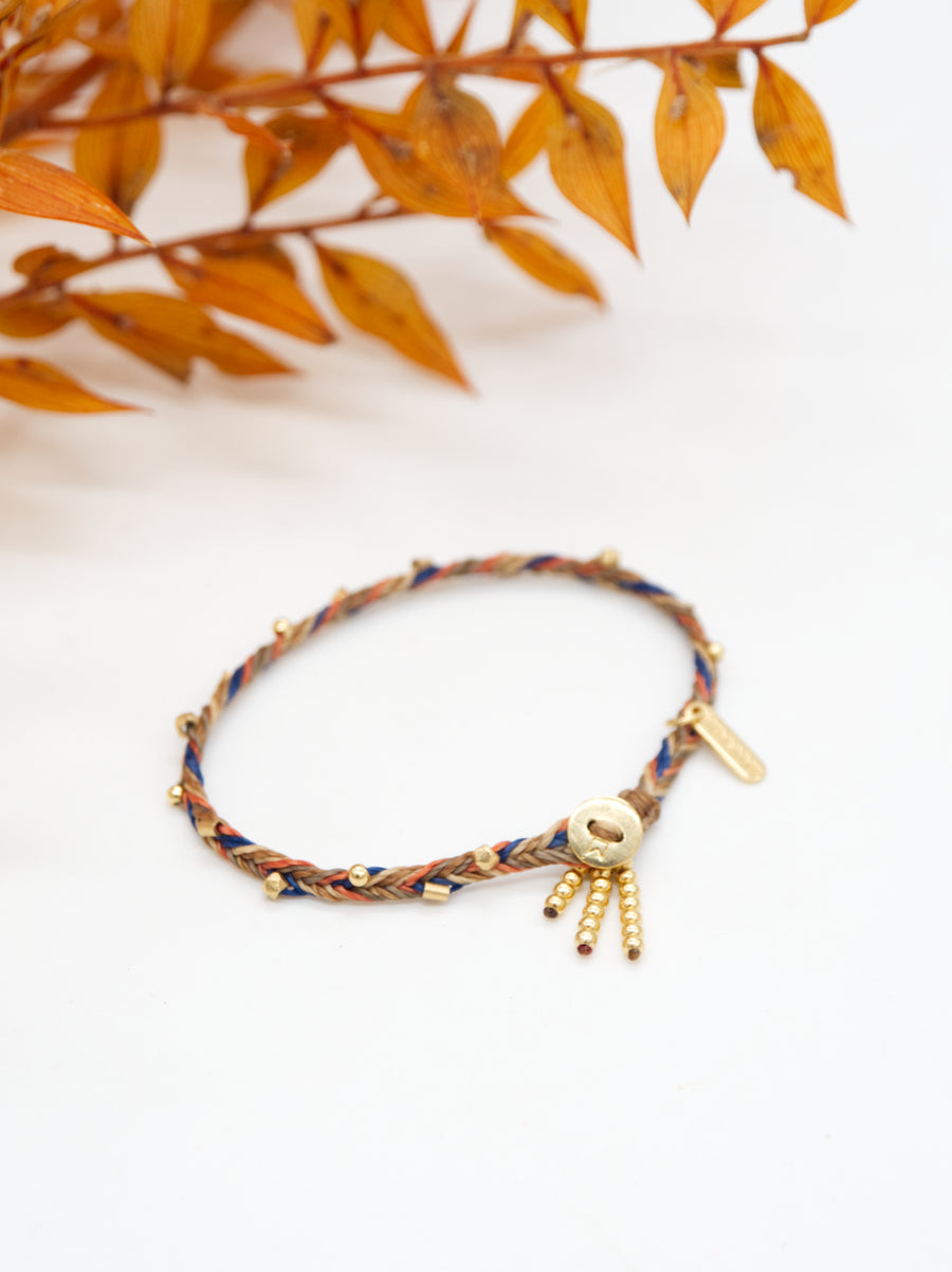PULSERA MATÍZ ORO