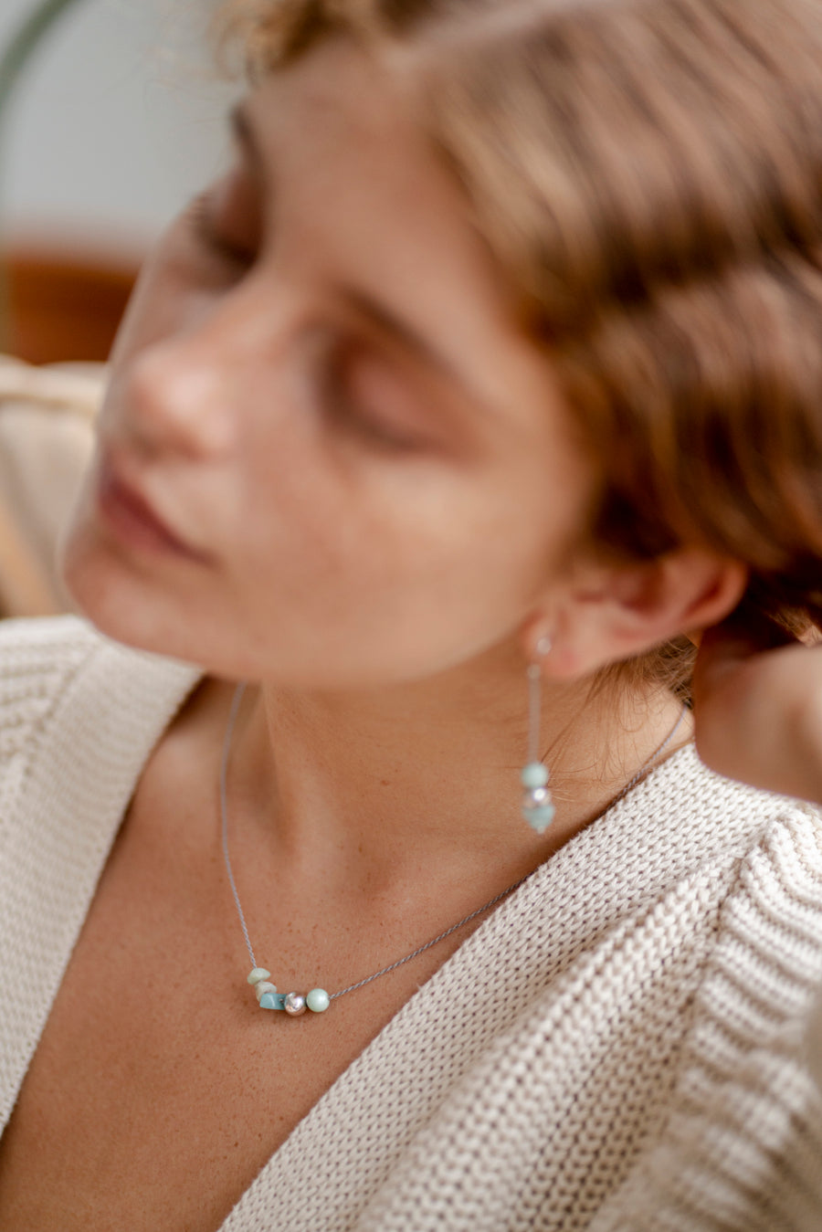 COLLAR AURA AMAZONITA