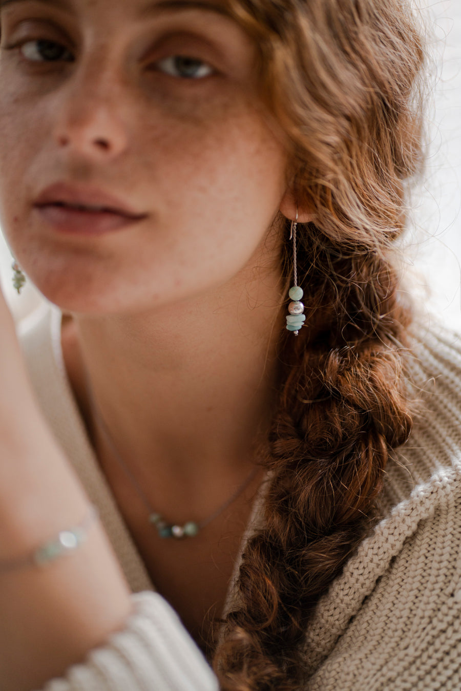 PENDIENTES AURA AMAZONITA