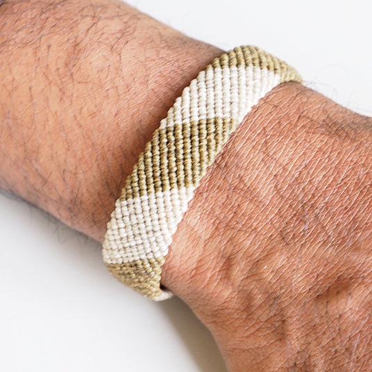 DIAGONAL BICOLOR HONEY BRACELET