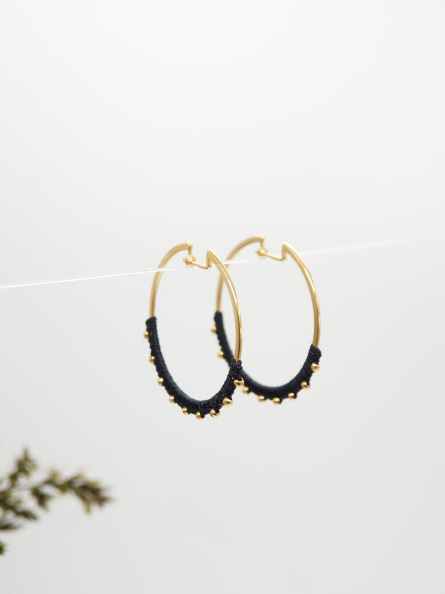GOLD ORBIT EARRINGS