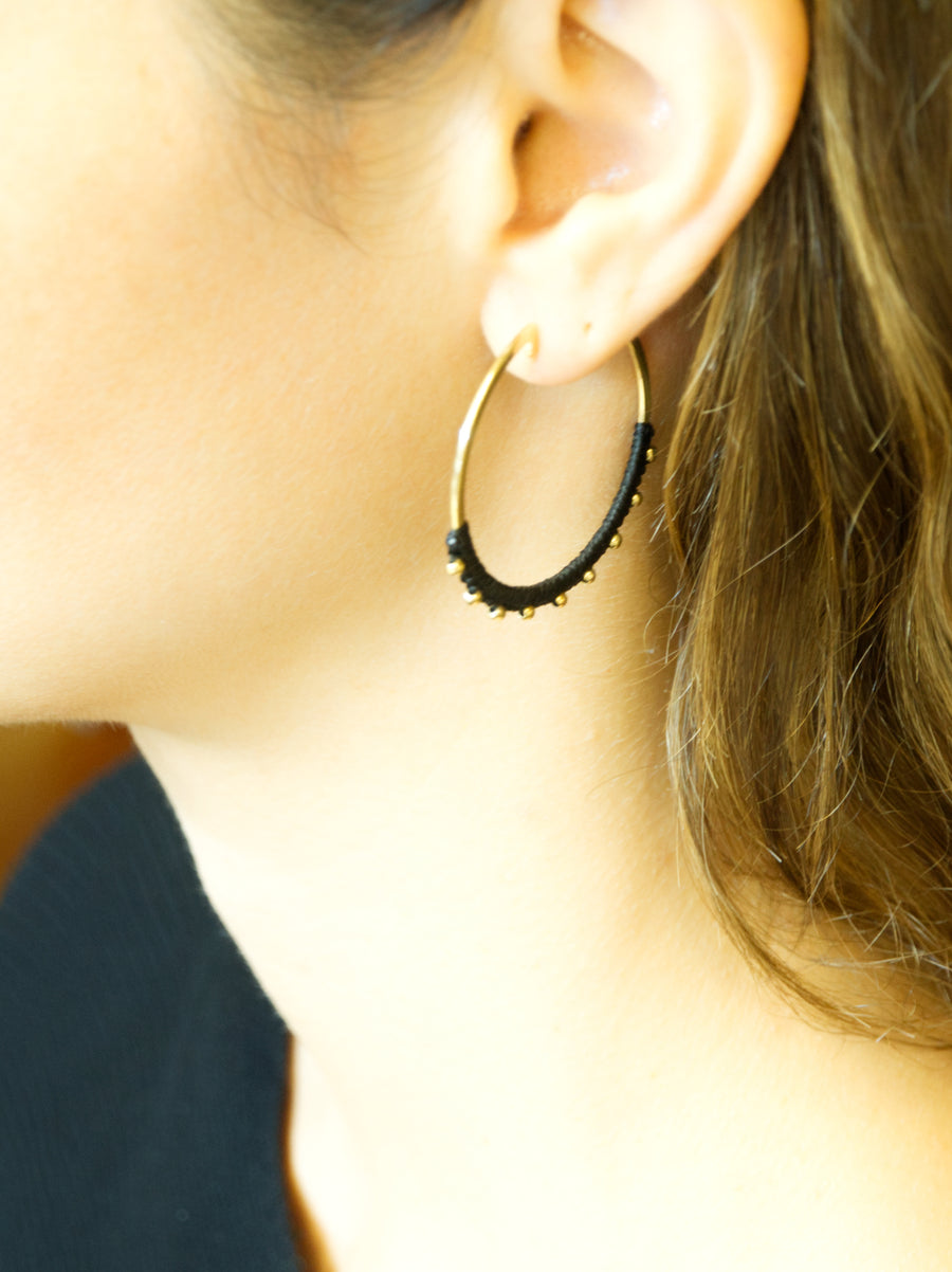 GOLD ORBIT EARRINGS