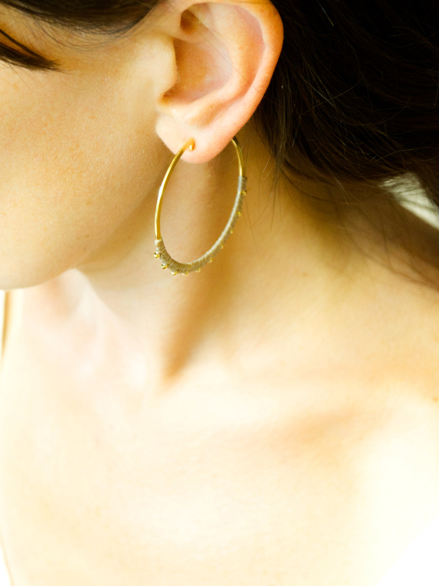 GOLD ORBIT EARRINGS