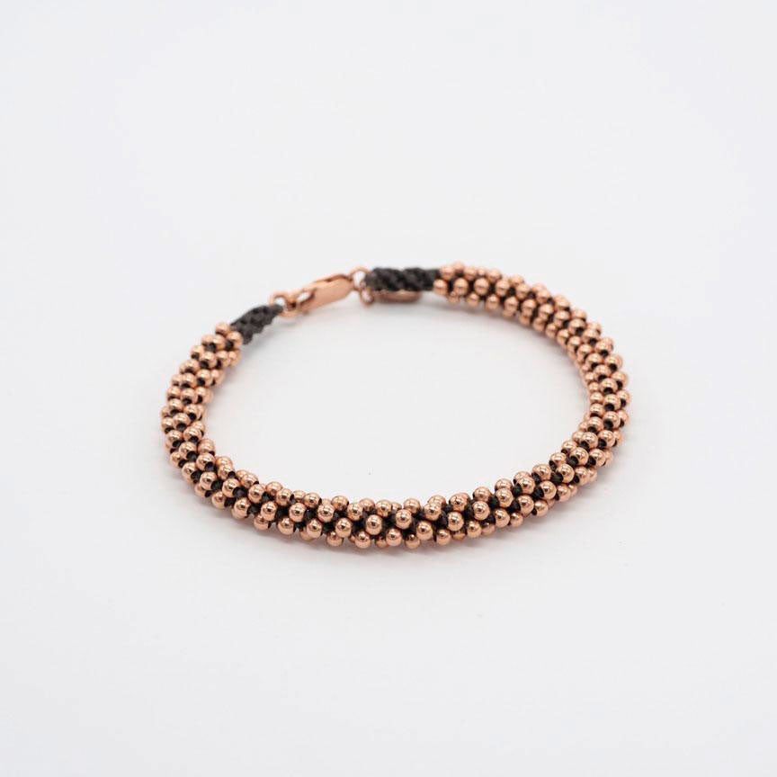 PULSERA SERPENTINA ORO ROSA