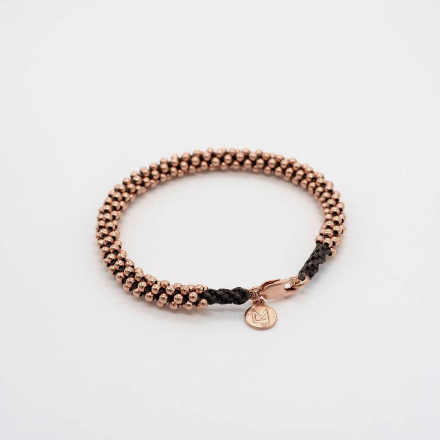 PULSERA SERPENTINA ORO ROSA