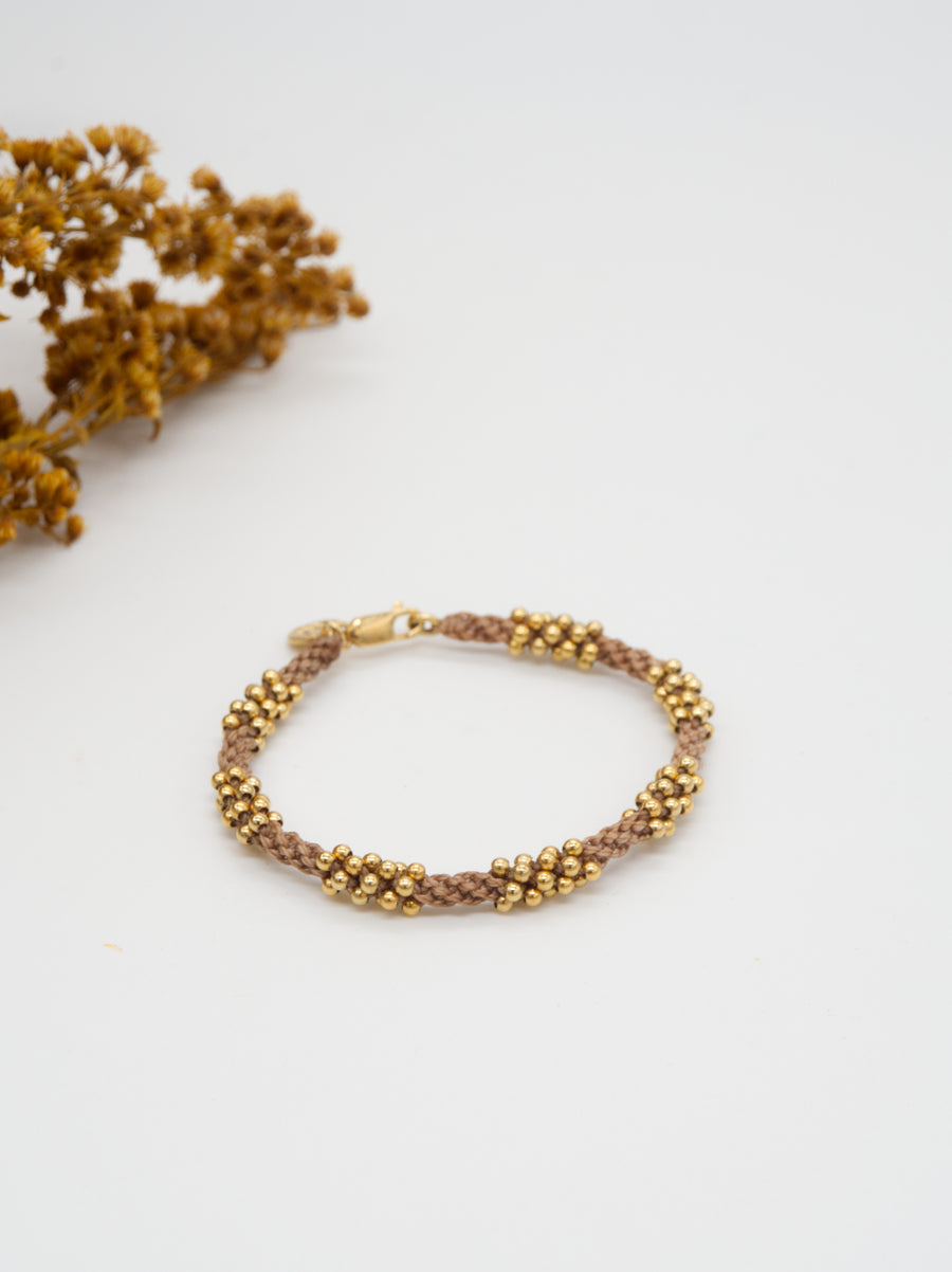 PULSERA SERPENTINA TRAMOS ORO