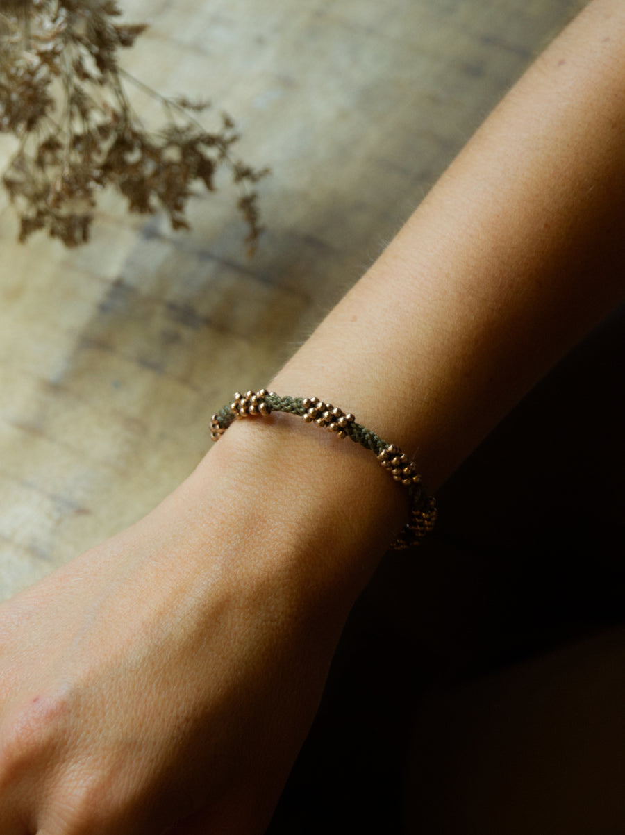 PULSERA SERPENTINA TRAMOS ORO ROSA