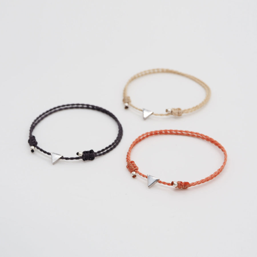 PULSERA TRIÁNGULO PLATA