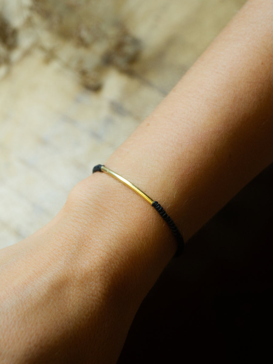 GOLD TUBULAR BRACELET