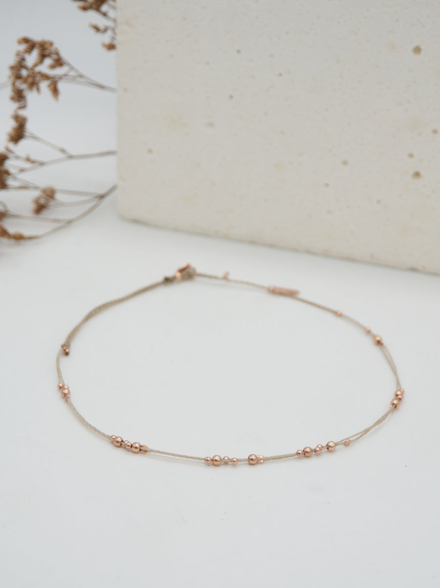 COLLAR VIDA ORO ROSA